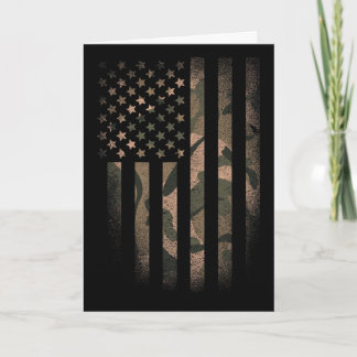 Cartão Bandeira Americana Camuflada Usa Tático Militar Ca