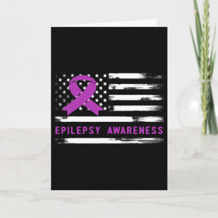 Cartão Bandeira Americana de Consciencialização da Epilep