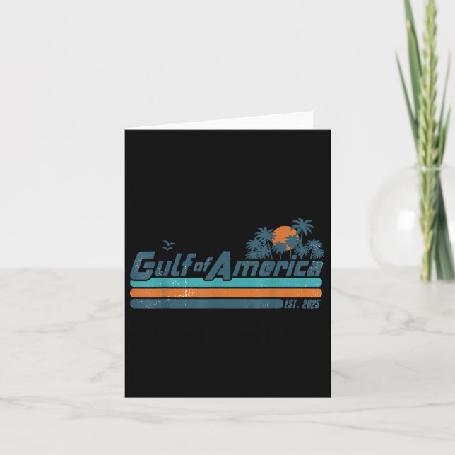 Cartão Bandeira Americana G.2025 Do Golfo De Eua (Frente)