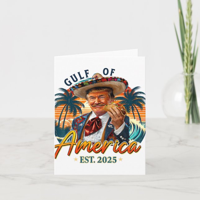 Cartão Bandeira Americana G.2025 Do Golfo De Eua (Frente)