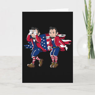Cartão Bandeira Americana Griddy Abe Lincoln 4 De Julho