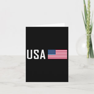 Cartão Bandeira Americana Legal Patriótica Homens Mulhere