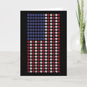 Cartão Bandeira Americana Patriota Softll Legal Amante de