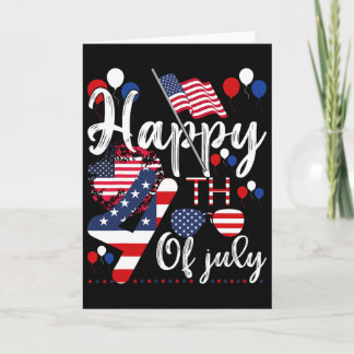 Cartão Bandeira Americana Patriótica Alien Feliz 4 De Jul