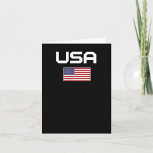 Cartão Bandeira Americana Patriótica Legal Homens Mulhere
