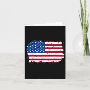 Cartão Bandeira Americana Patriótica Legal Usa 4 De Julho
