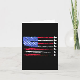 Cartão Bandeira Americana Patriótica Usa Do Jato Do Dia 4
