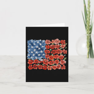 Cartão Bandeira Americana Retroativa Bandeira Usa Patriót