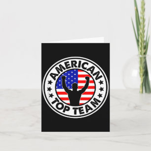 Cartão Bandeira Americana Top Team BJJ Jiu Jitsu Brasilei
