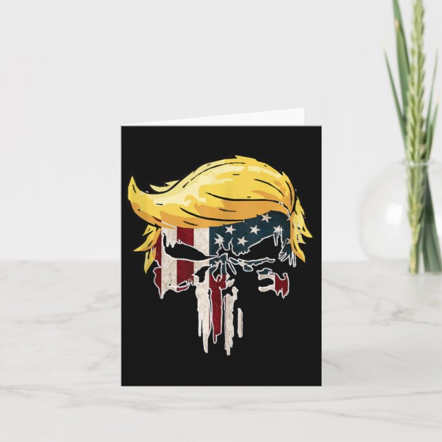 Cartão Bandeira Americana Trump 2024 Reeleição Segundo Ma (Frente)