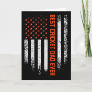 Cartão Bandeira Americana Vintage EUA Melhor Pai de Críqu