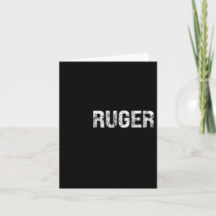 Cartão Bandeira Americana Vintage Retro Ruger Família Ame