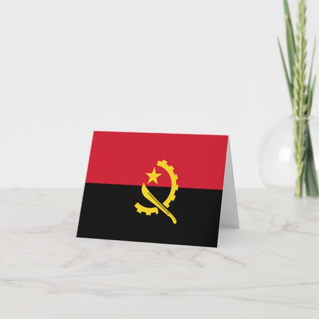 Cartão Bandeira Angola (Frente)