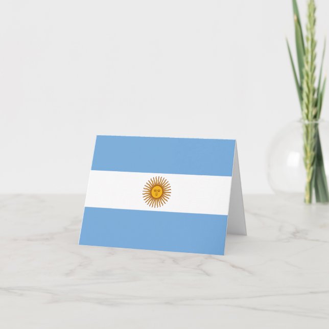 Cartão Bandeira Argentina (argentina) (Frente)