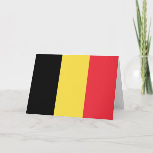 Cartão Bandeira belga