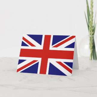 Cartão bandeira britânica