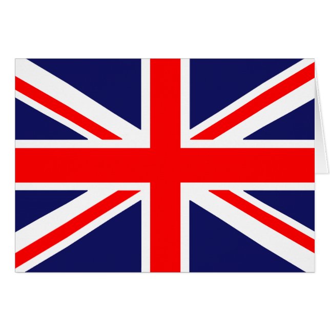 Cartão Bandeira Britânica (Frente Horizontal)