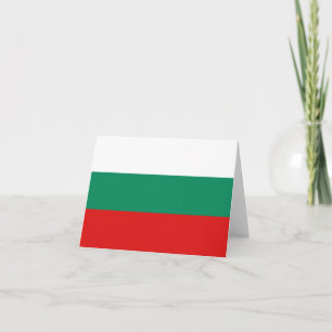 Cartão Bandeira Bulgária Notecard