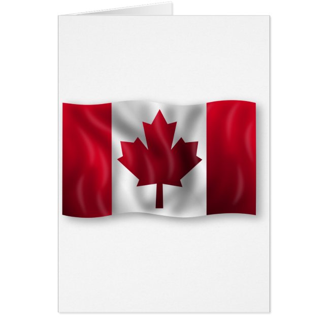 Cartão Bandeira canadense (Frente)