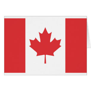 Cartão Bandeira canadense