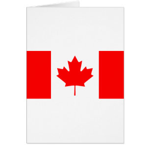 Cartão Bandeira Canadense