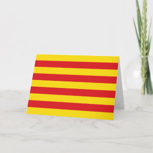 Cartão Bandeira Catalã (Catalunha)