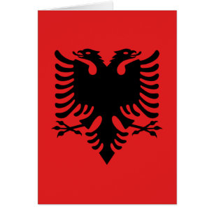 Cartão Bandeira da Albânia
