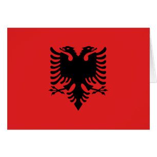 Cartão Bandeira da Albânia