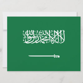 Cartão Bandeira da Arábia Saudita