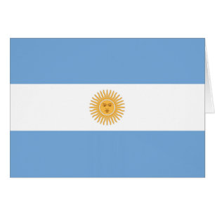 Cartão Bandeira da Argentina