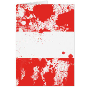 Cartão Bandeira da Áustria