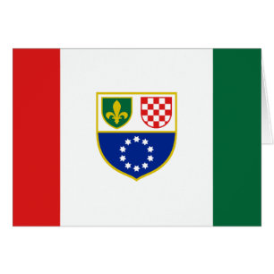 Cartão Bandeira da Bósnia-Herzegovina