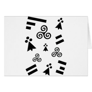 Cartão bandeira da Bretanha