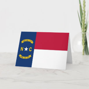 Cartão Bandeira da Carolina do Norte
