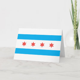 Cartão Bandeira da cidade de Chicago