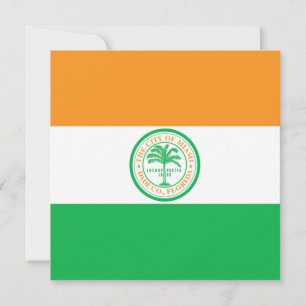 Cartão Bandeira da cidade de Miami (Flórida)