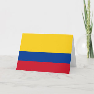 Cartão Bandeira da Colômbia