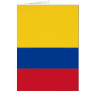 Cartão Bandeira da Colômbia