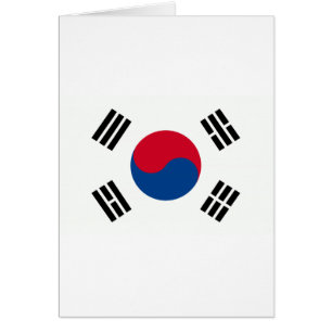 Cartão Bandeira da Coreia do Sul