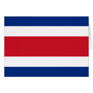 Cartão Bandeira da Costa Rica
