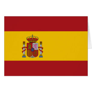Cartão Bandeira da Espanha