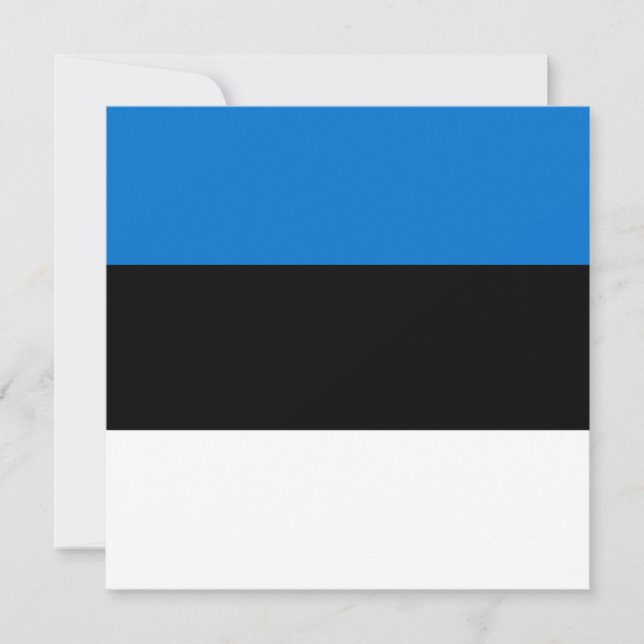 Cartão Bandeira da Estônia (Frente)