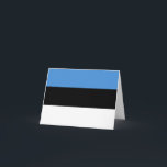 Cartão Bandeira da Estônia (Estônia)<br><div class="desc">Produtos de Sinalizador Mundial Personalizáveis - Sinta-se livre para adicionar seu próprio texto.</div>