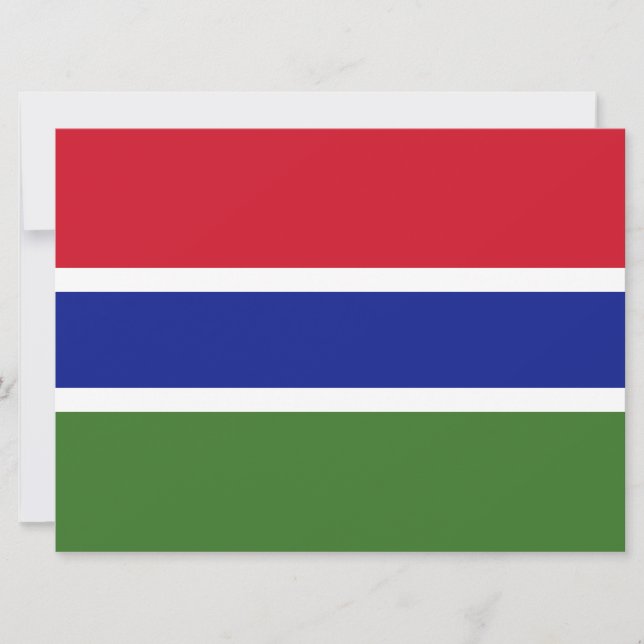 Cartão Bandeira da Gâmbia (Frente)