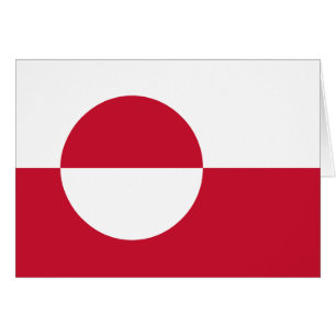 Cartão Bandeira da Gronelândia