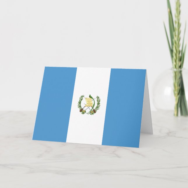 Cartão Bandeira da Guatemala (Frente)