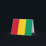 Cartão Bandeira da Guiné<br><div class="desc">Produtos de Sinalizador Mundial Personalizáveis - Sinta-se livre para adicionar seu próprio texto.</div>