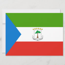Cartão Bandeira da Guiné Equatorial (África)