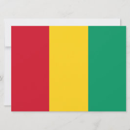 Cartão Bandeira da Guiné (país africano)