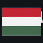 Cartão Bandeira da Hungria<br><div class="desc">Bandeira patriótica da Hungria.</div>